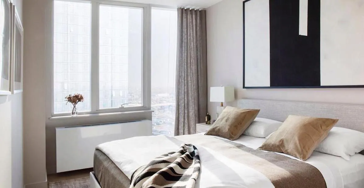 Hôtel Lux And Modern Flat With Manhattan Skyline View à New York